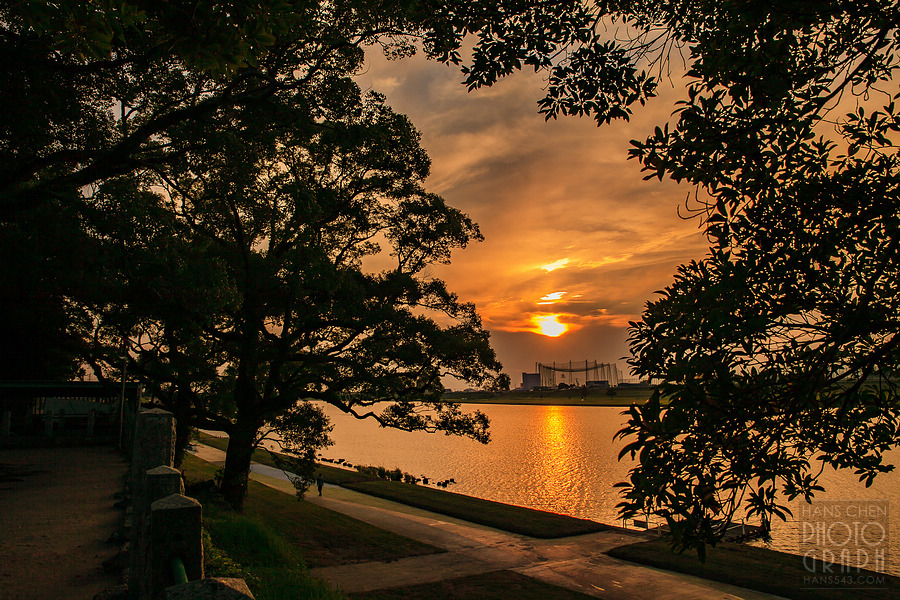 久留米水天宮夕景