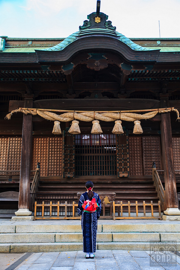 久留米水天宮夕景