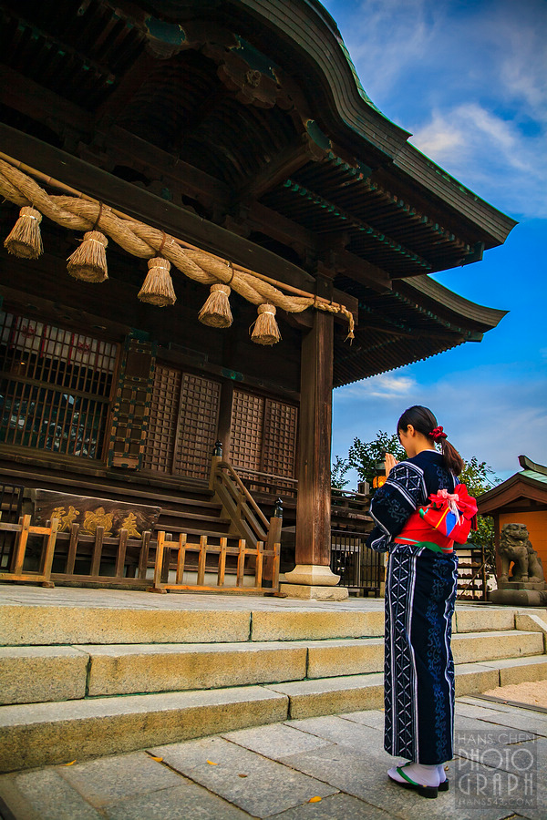 久留米水天宮夕景