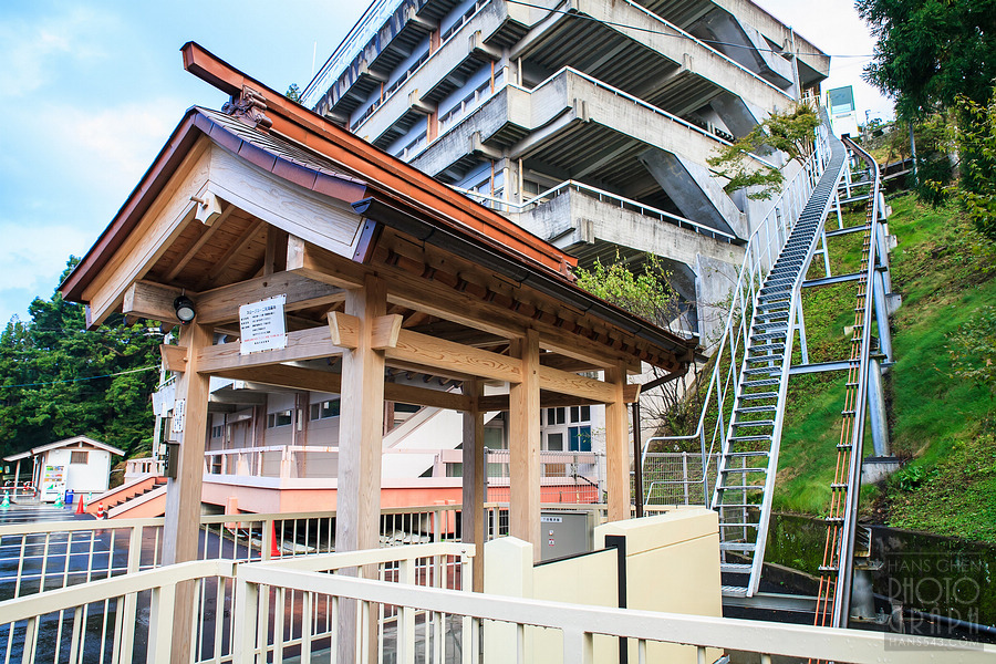 久留米高良大社夕照夜景