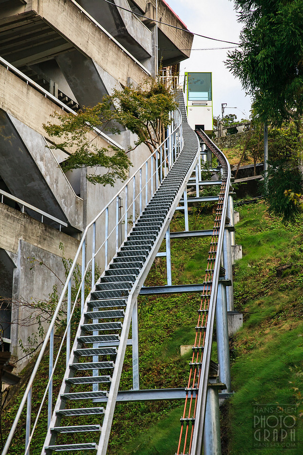 久留米高良大社夕照夜景