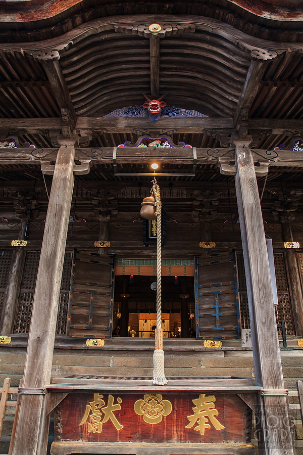 久留米高良大社夕照夜景