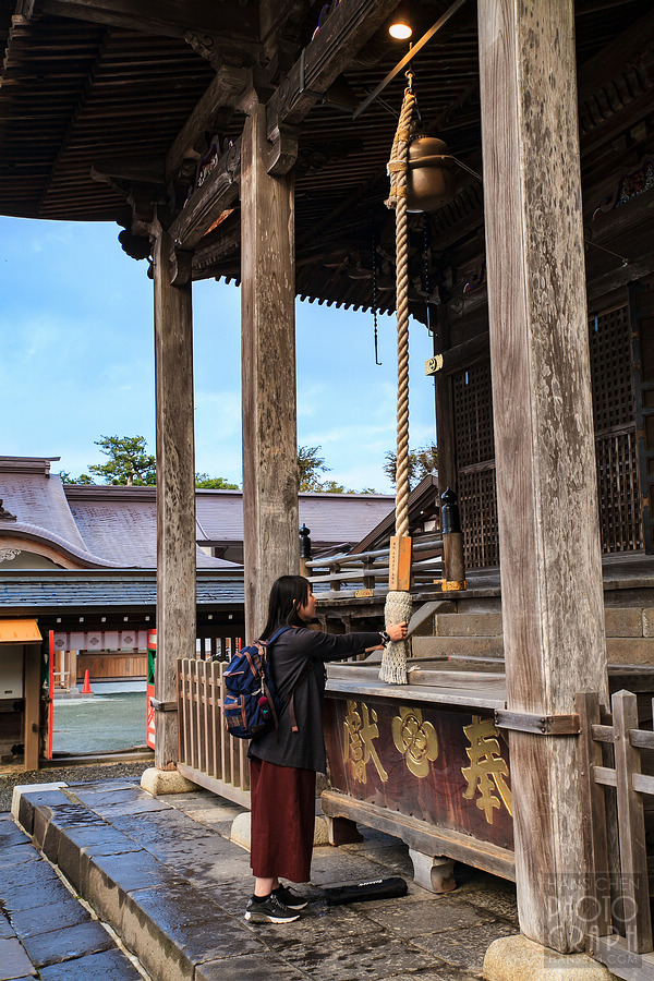 久留米高良大社夕照夜景