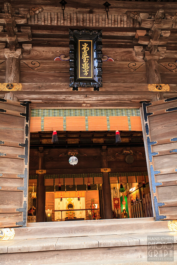 久留米高良大社夕照夜景