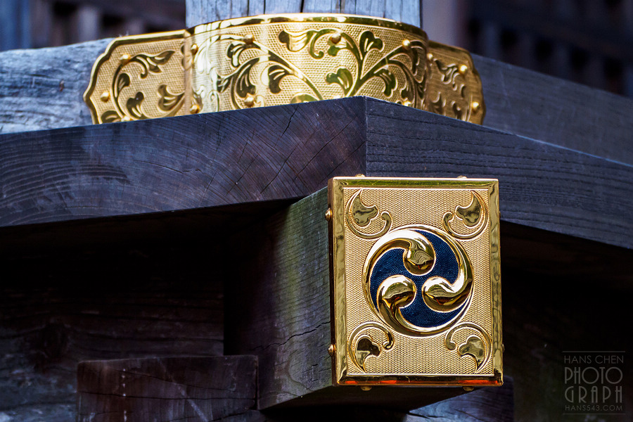 久留米高良大社夕照夜景