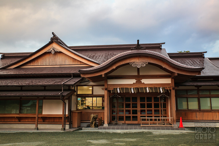 久留米高良大社夕照夜景
