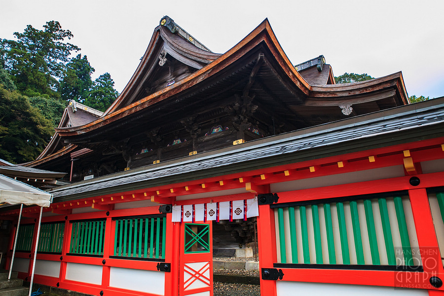 久留米高良大社夕照夜景