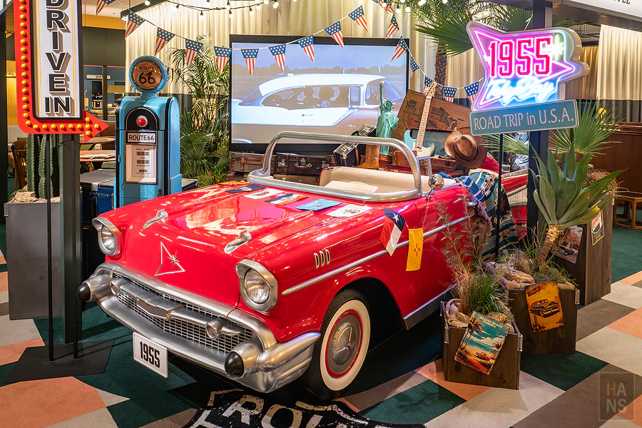 星野集團 1955 Tokyo Bay 充滿美式復古風情的 2nd Room 交誼廳