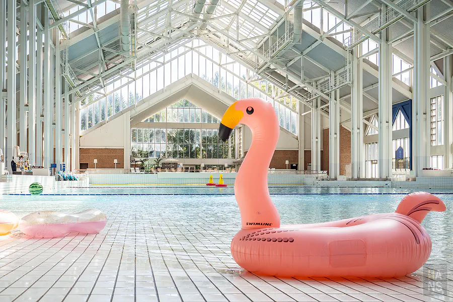 從高處俯瞰微笑海灘全景