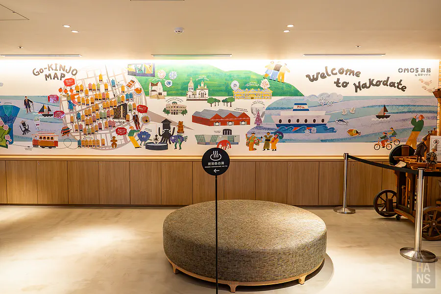 星野OMO5函館︱OMO Base的Go-KINJO MAP 近所地圖