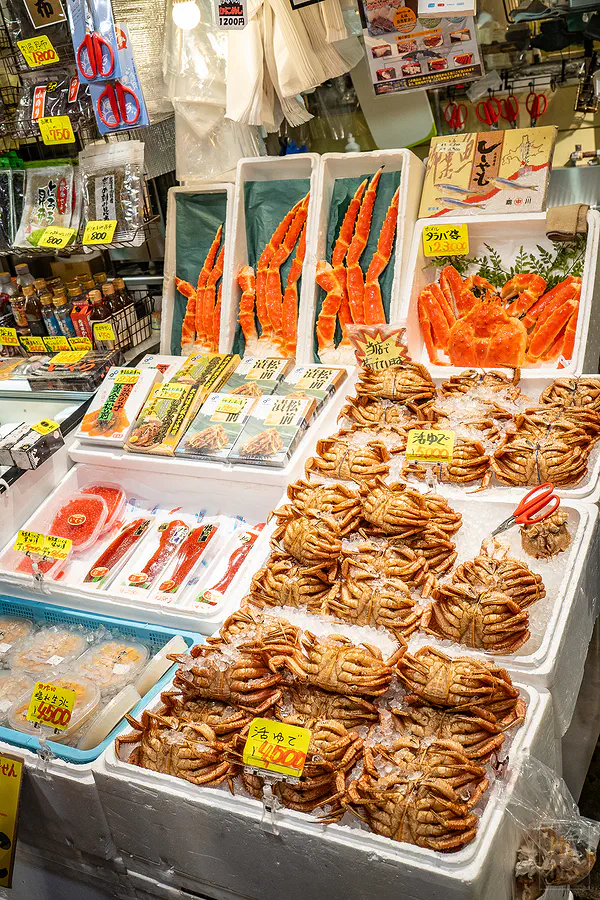 函館自由市場 螃蟹海產攤