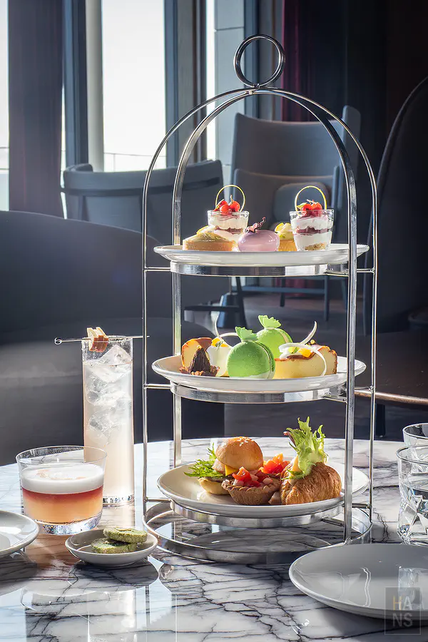 花蓮潔西艾美 Sky Bar 的豪華雙人午茶饗宴三層架