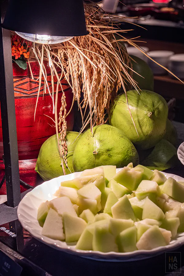 早餐提供的哈密瓜