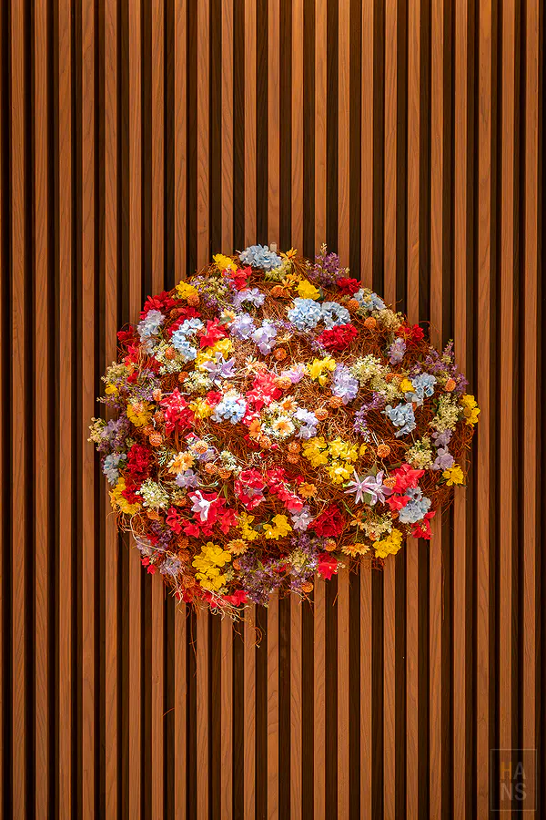 探索廚房入口的花藝裝置