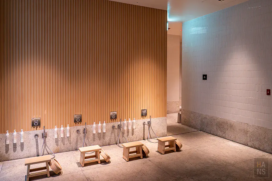 潔風呂的日式坐洗區