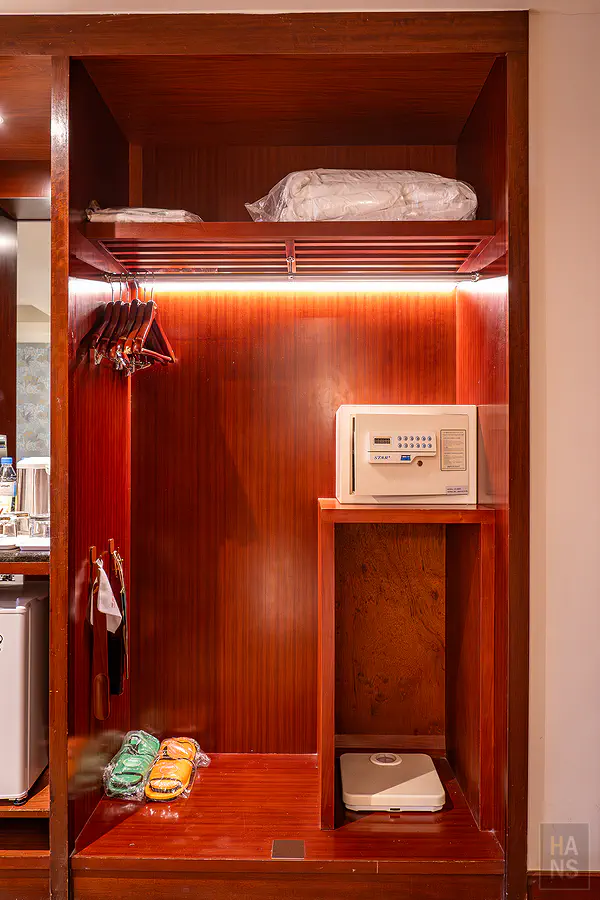 房內的衣櫃與保險箱