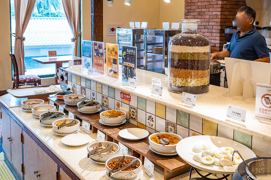 娜路彎早餐 Buffet 的素食區菜色