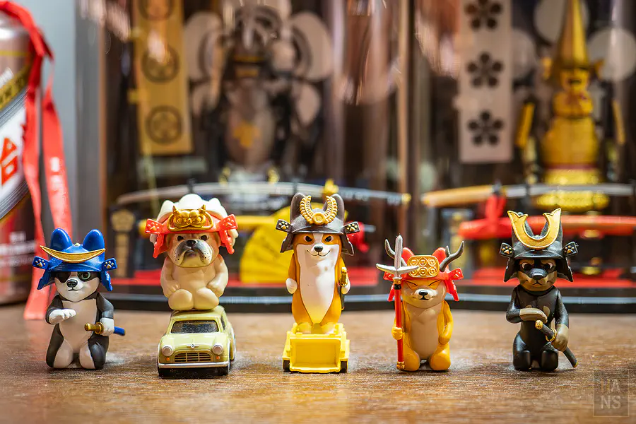 超可愛的柴犬武士公仔