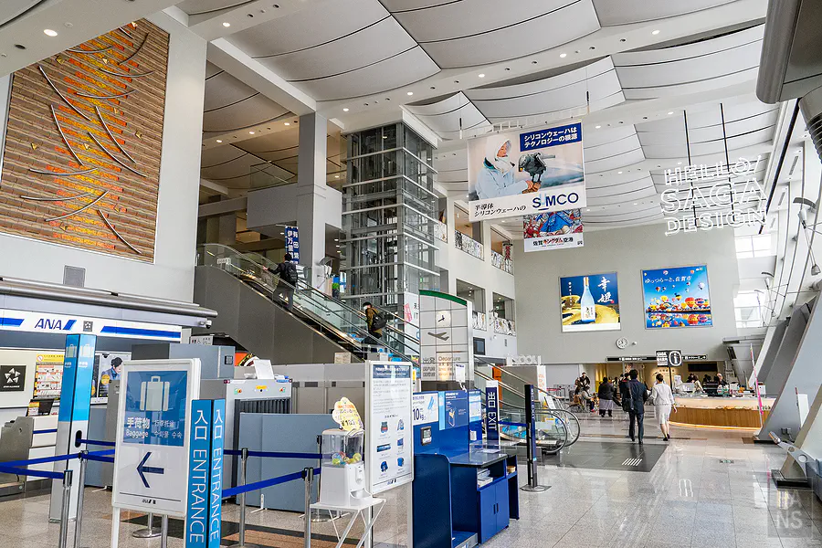 機場內充滿設計感的佐賀在地物產展示區