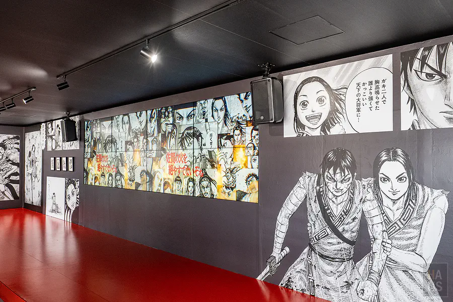 王者天下機場特展精選的複製原畫展示