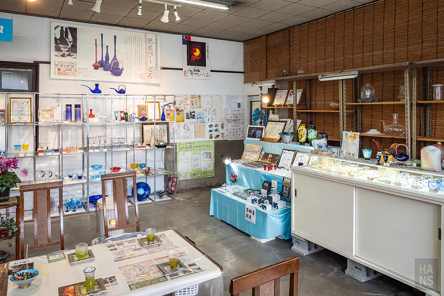 副島硝子工業肥前玻璃展示間與作品