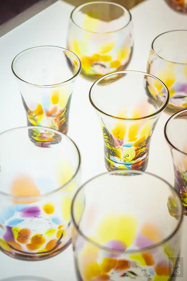 副島硝子所職人手工吹製色彩夢幻的肥前琉璃杯