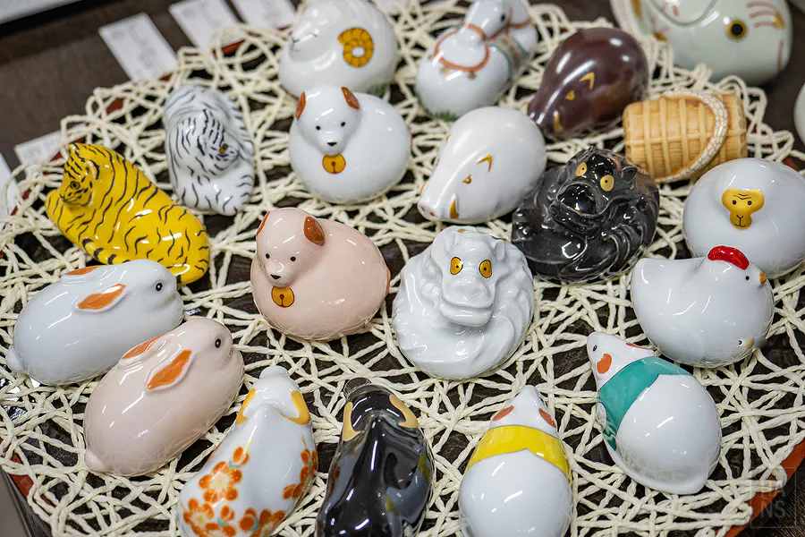 幸樂窯各種可愛生肖動物造型的有田燒瓷器