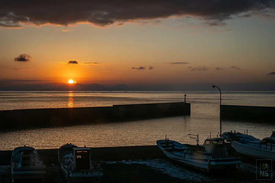 豐洋莊房間內看出去的有明海絕美日出