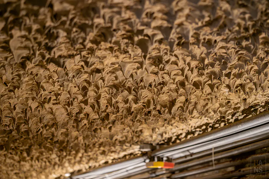 龍門閉鎖陣地坑道內獨特的消音錐構造細節