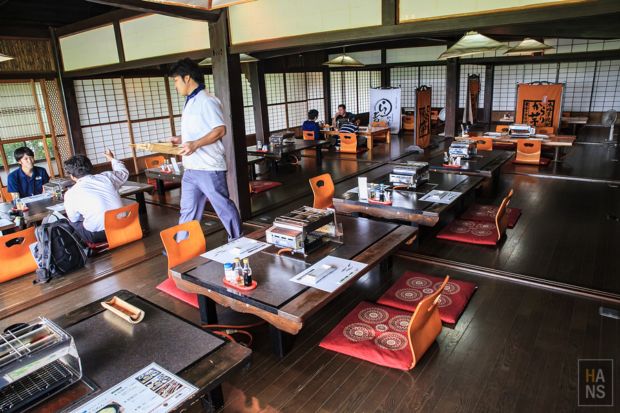 滋賀長濱鮎茶屋かわせ烤香魚料理