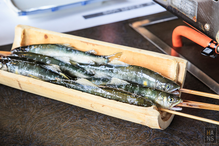 滋賀長濱鮎茶屋かわせ烤香魚料理