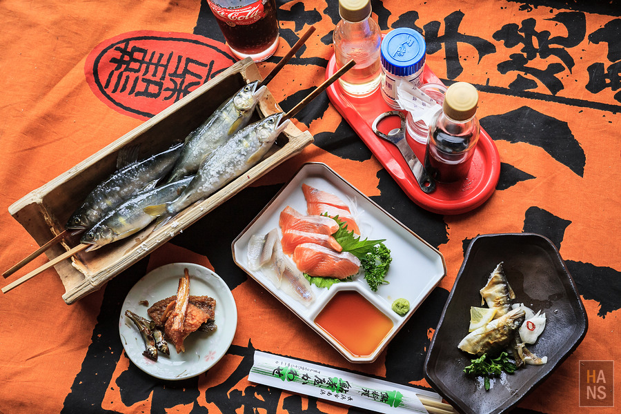 滋賀長濱鮎茶屋かわせ烤香魚料理