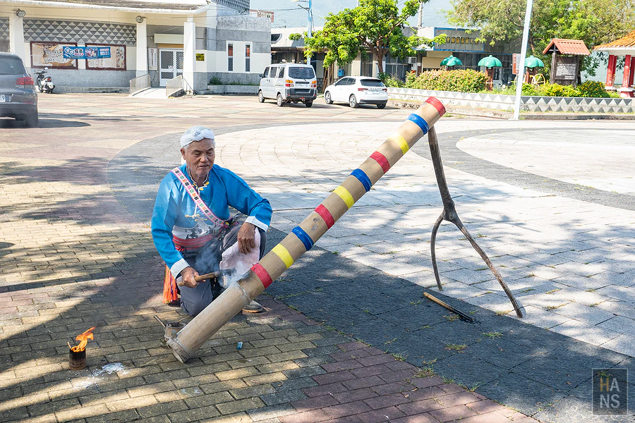 台東關山電光部落,竹炮體驗