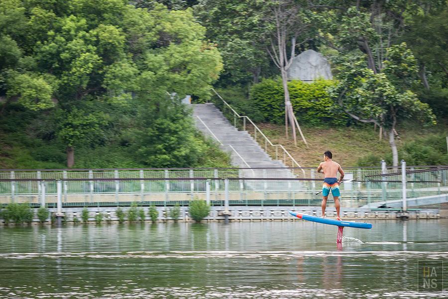 新竹青草湖，SUP立槳、天鵝船水上活動